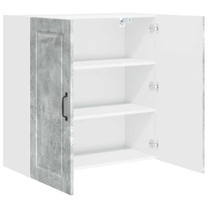 Mobile da cucina con lo scaffale-Armadio da cucina Grigio cemento 80 x 31 x 80 cm 183653