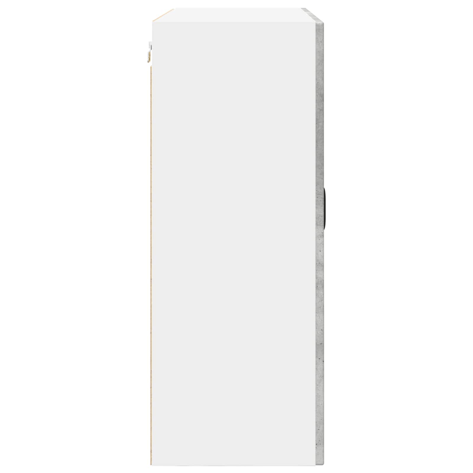 Mobile da cucina con lo scaffale-Armadio da cucina Grigio cemento 80 x 31 x 80 cm 183653