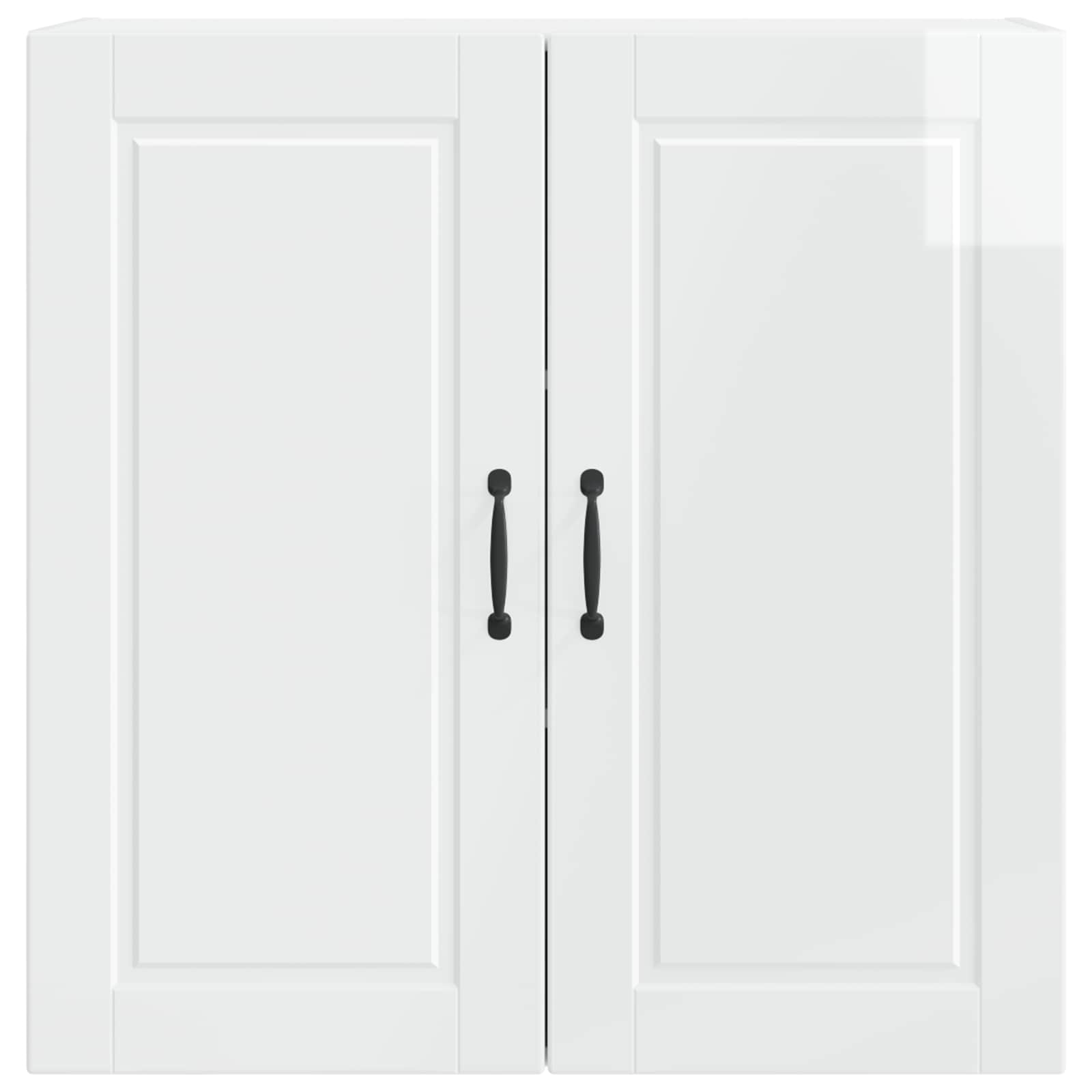 Mobile da cucina con lo scaffale-Armadio da cucina Bianco Lucido 80 x 31 x 80 cm 679721