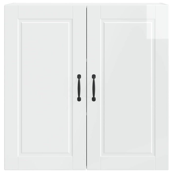 Mobile da cucina con lo scaffale-Armadio da cucina Bianco Lucido 80 x 31 x 80 cm 679721