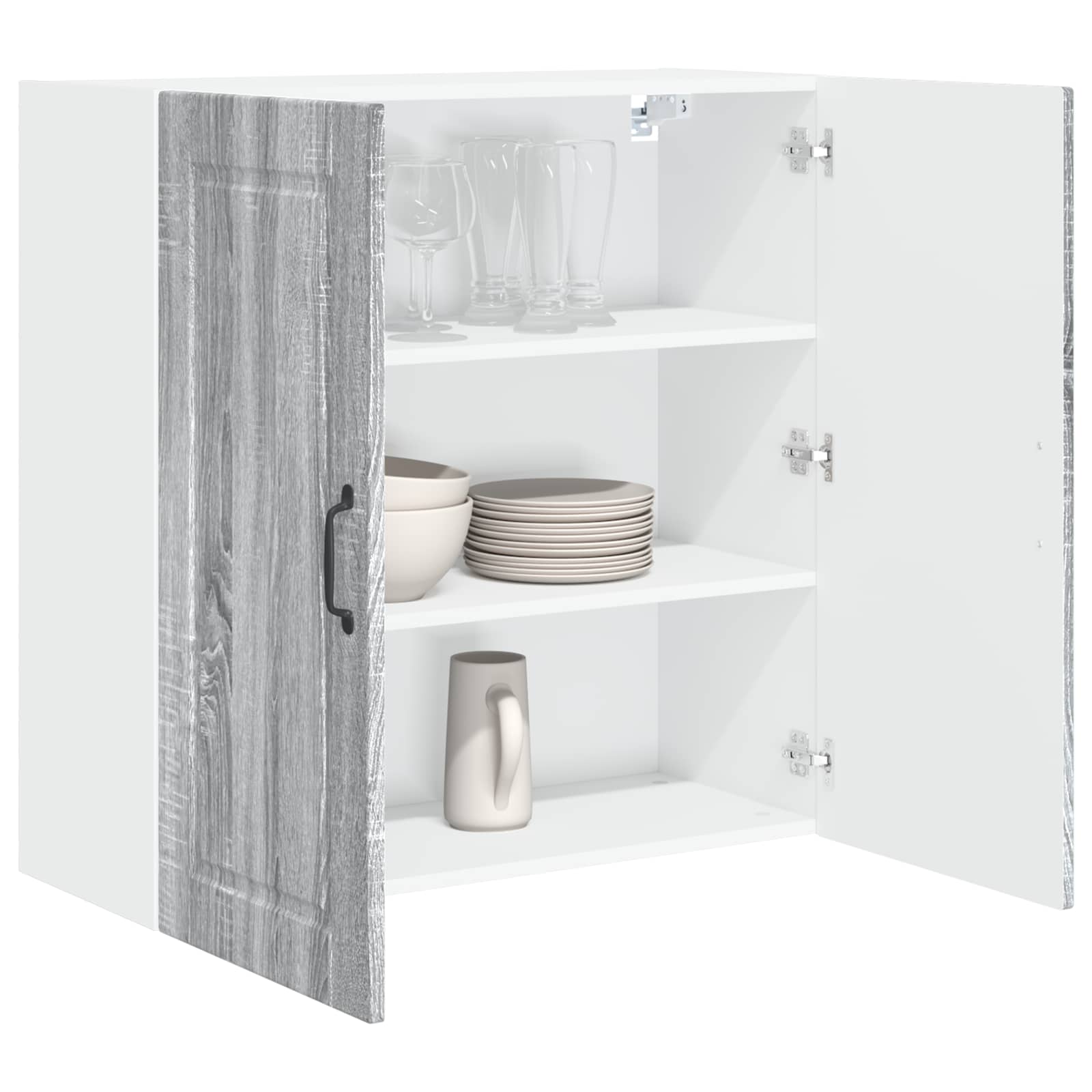 Mobile da cucina con lo scaffale-Armadio da cucina Grigio Sonoma 80 x 31 x 80 cm 747373