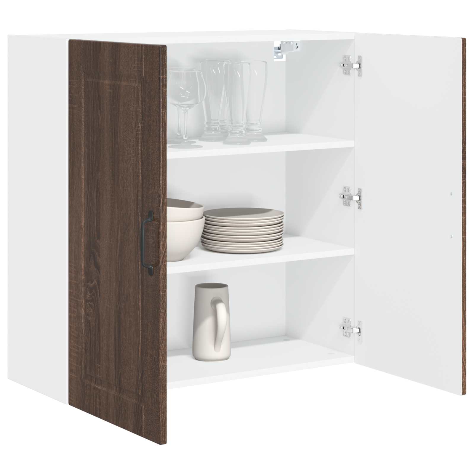 Mobile da cucina con lo scaffale-Armadio da cucina Rovere Marrone 80 x 31 x 80 cm 592732