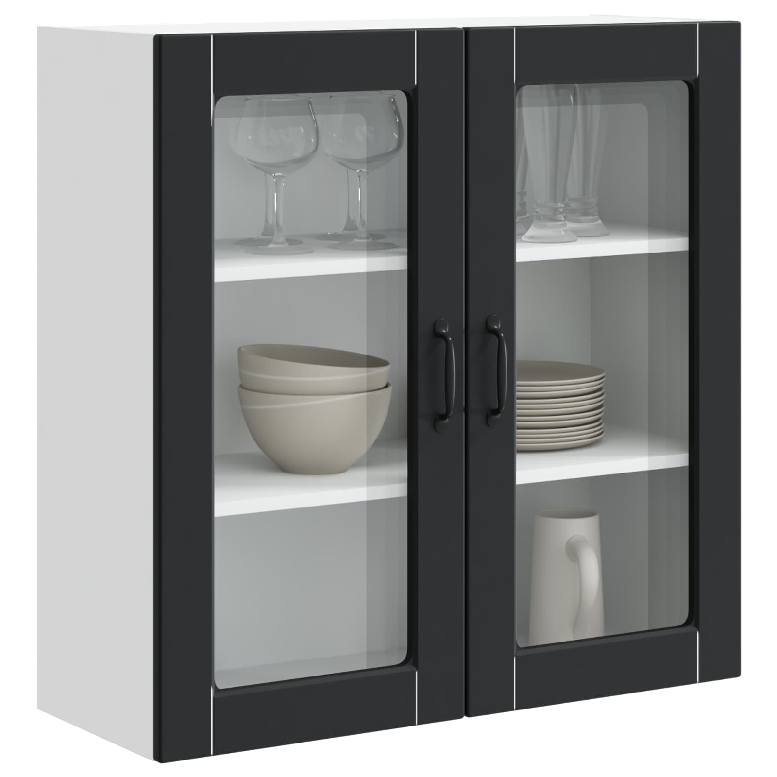 Mobile da cucina-Armadio da cucina Nero 80 x 31 x 80 cm Legno multistrato 808127