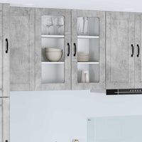 Mobile da cucina con lo scaffale-Armadio da cucina Grigio cemento 80 x 31 x 80 cm 981996