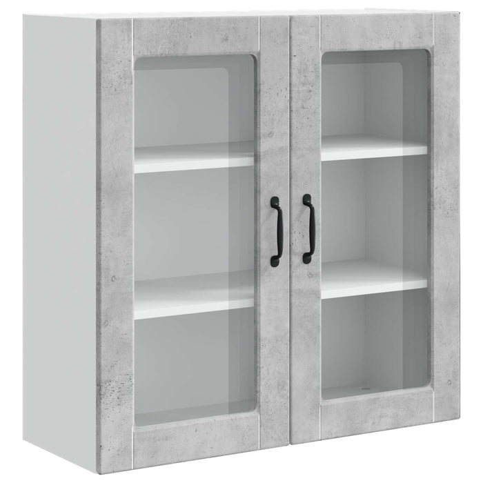 Mobile da cucina con lo scaffale-Armadio da cucina Grigio cemento 80 x 31 x 80 cm 981996