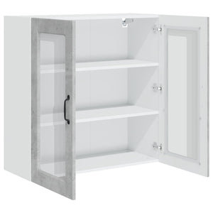 Mobile da cucina con lo scaffale-Armadio da cucina Grigio cemento 80 x 31 x 80 cm 981996