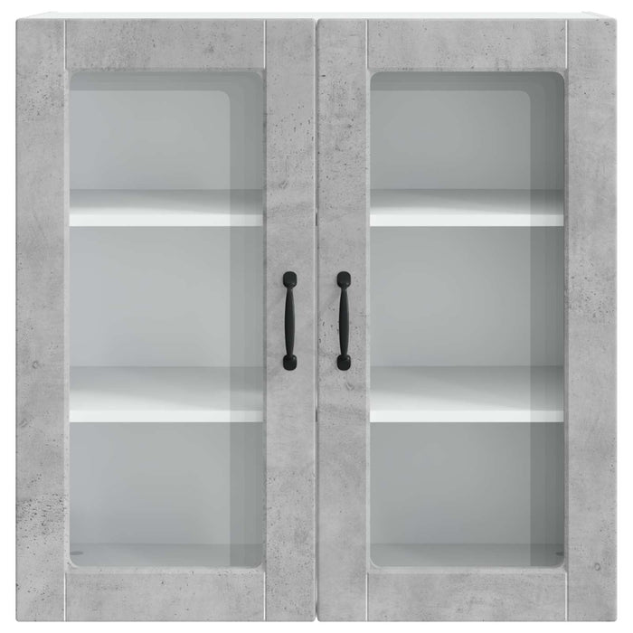 Mobile da cucina con lo scaffale-Armadio da cucina Grigio cemento 80 x 31 x 80 cm 981996