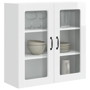 Mobile da cucina con lo scaffale-Armadio da cucina Bianco Lucido 80 x 31 x 80 cm 480176
