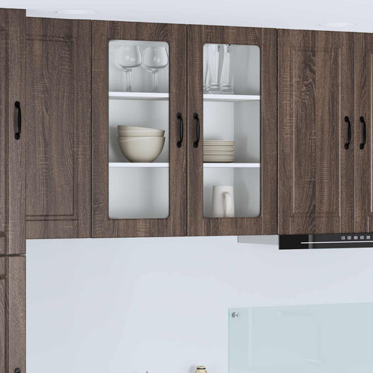 Mobile da cucina con lo scaffale-Armadio da cucina Rovere Marrone 80 x 31 x 80 cm 918977