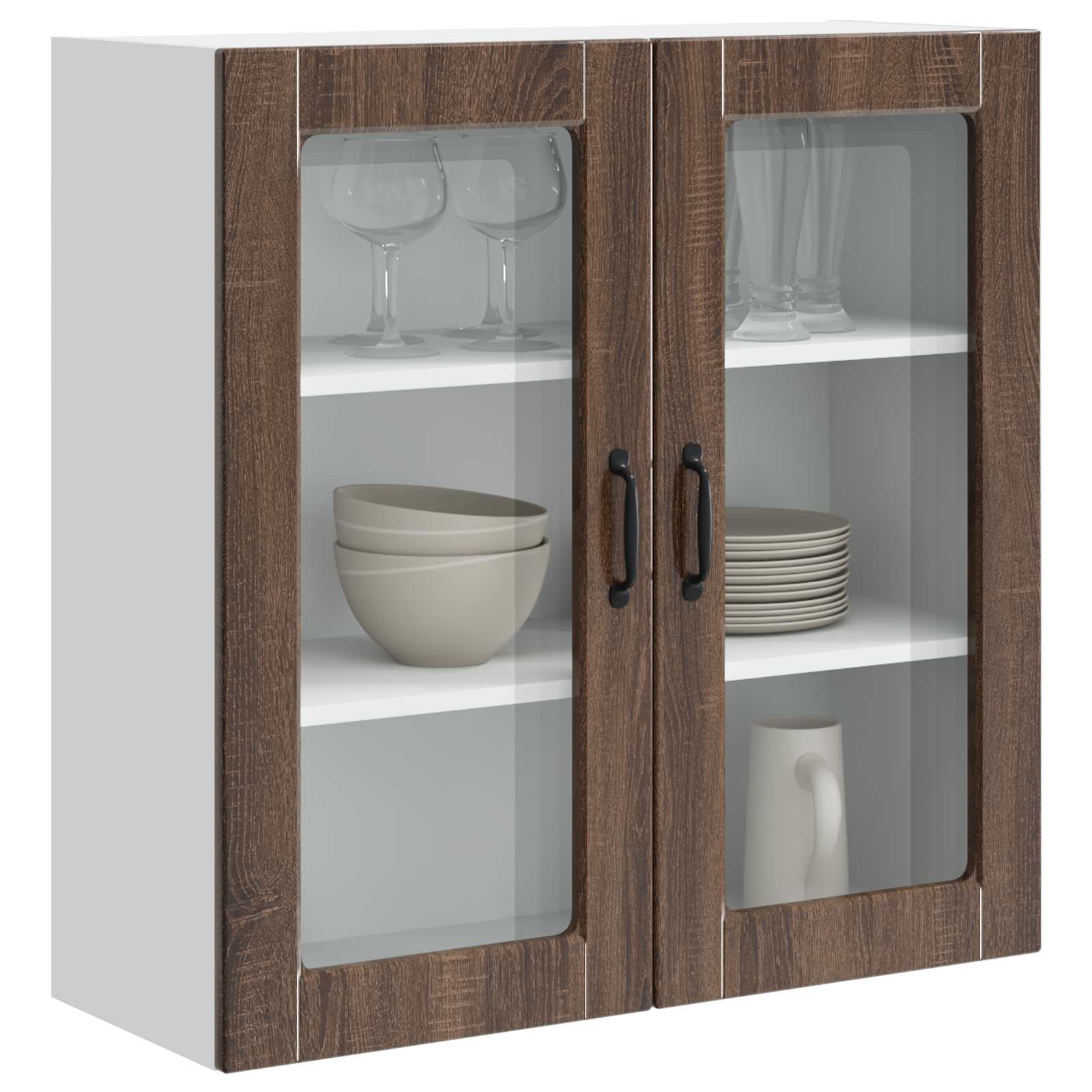 Mobile da cucina con lo scaffale-Armadio da cucina Rovere Marrone 80 x 31 x 80 cm 918977