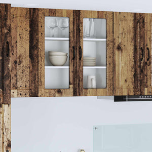 Mobile da cucina con lo scaffale-Armadio da cucina Legno vecchio 80 x 31 x 80 cm 260711