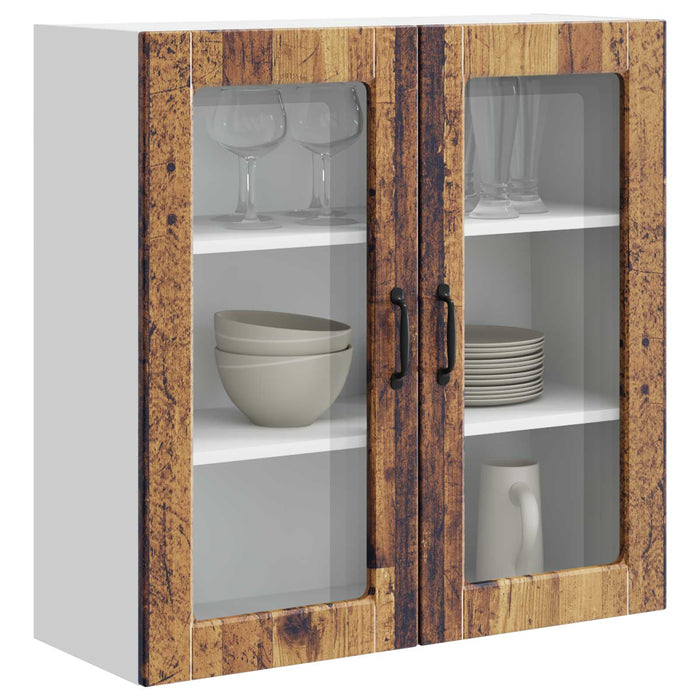 Mobile da cucina con lo scaffale-Armadio da cucina Legno vecchio 80 x 31 x 80 cm 260711