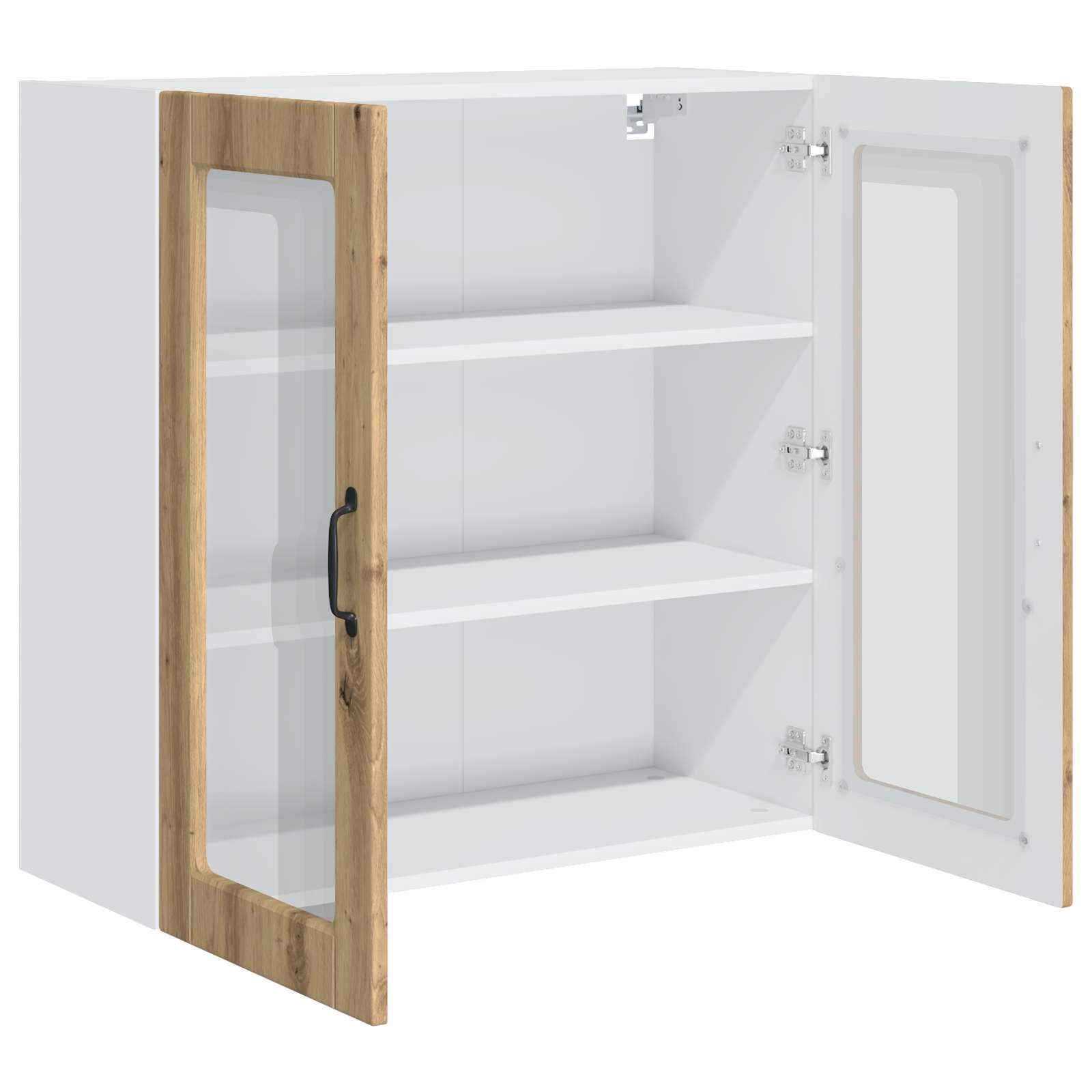 Mobile da cucina con porta-Armadio da cucina Rovere artigianale 80 x 31 x 80 cm 428287