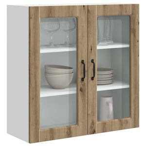 Mobile da cucina con porta-Armadio da cucina Rovere artigianale 80 x 31 x 80 cm 428287