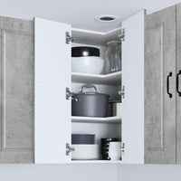 Mobile da cucina con lo scaffale Grigio cemento 57 x 57 x 80 cm 885428