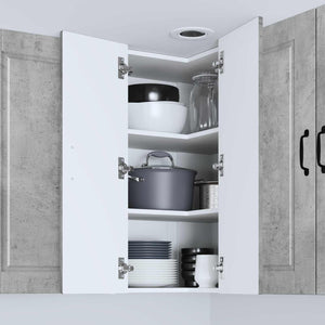 Mobile da cucina con lo scaffale Grigio cemento 57 x 57 x 80 cm 885428