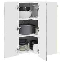 Mobile da cucina con lo scaffale-Armadio da cucina Grigio cemento 57 x 57 x 80 cm 693608
