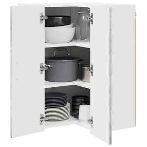 Mobile da cucina con lo scaffale-Armadio da cucina Grigio cemento 57 x 57 x 80 cm 693608