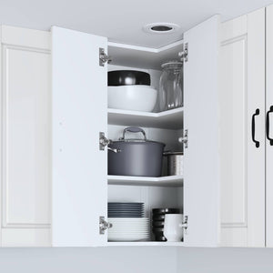 Mobile da cucina con lo scaffale Bianco Lucido 57 x 57 x 80 cm 885429