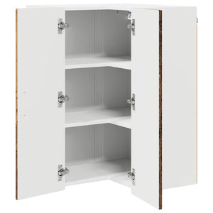 Mobile da cucina con lo scaffale-Armadio da cucina Legno vecchio 57 x 57 x 80 cm 252719
