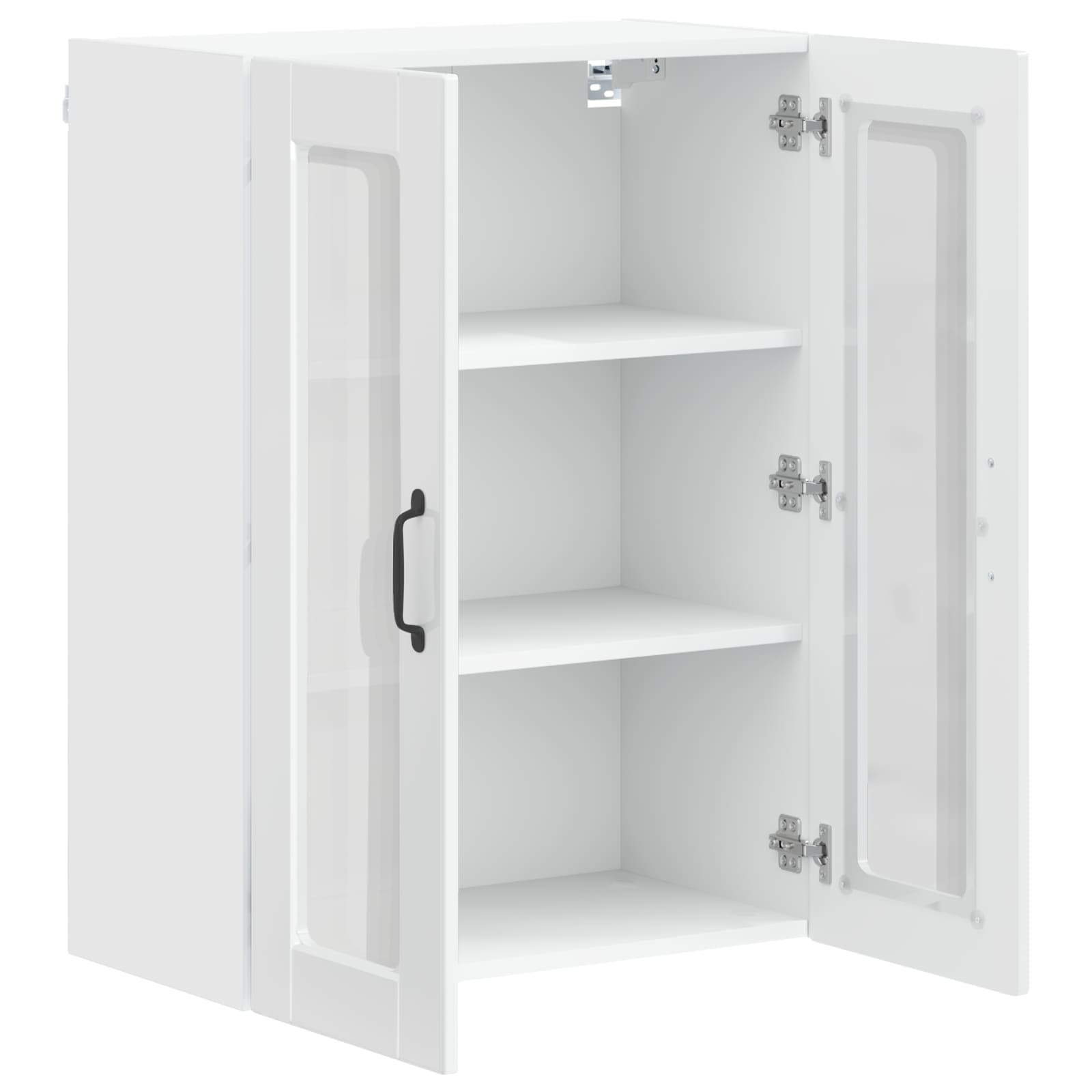 Mobile da cucina con lo scaffale-Armadio da cucina Bianco Lucido 60 x 31 x 80 cm 658919