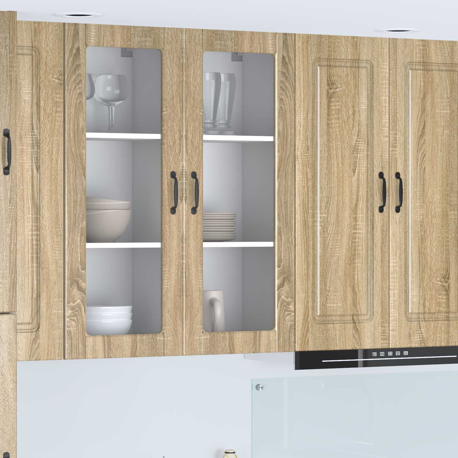 Mobile da cucina con lo scaffale-Armadio da cucina Rovere Sonoma 40 x 31 x 100 cm 153631