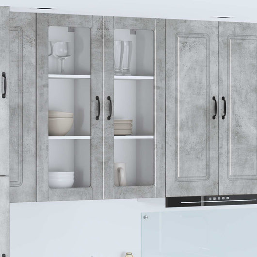 Mobile da cucina con porta-Armadio da cucina Grigio cemento 40 x 31 x 100 cm 583126