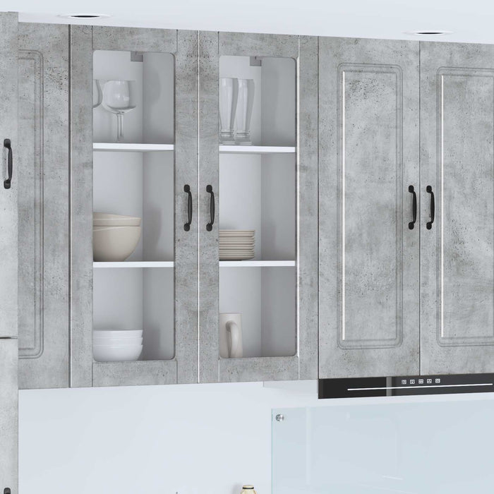 Mobile da cucina con porta-Armadio da cucina Grigio cemento 40 x 31 x 100 cm 583126