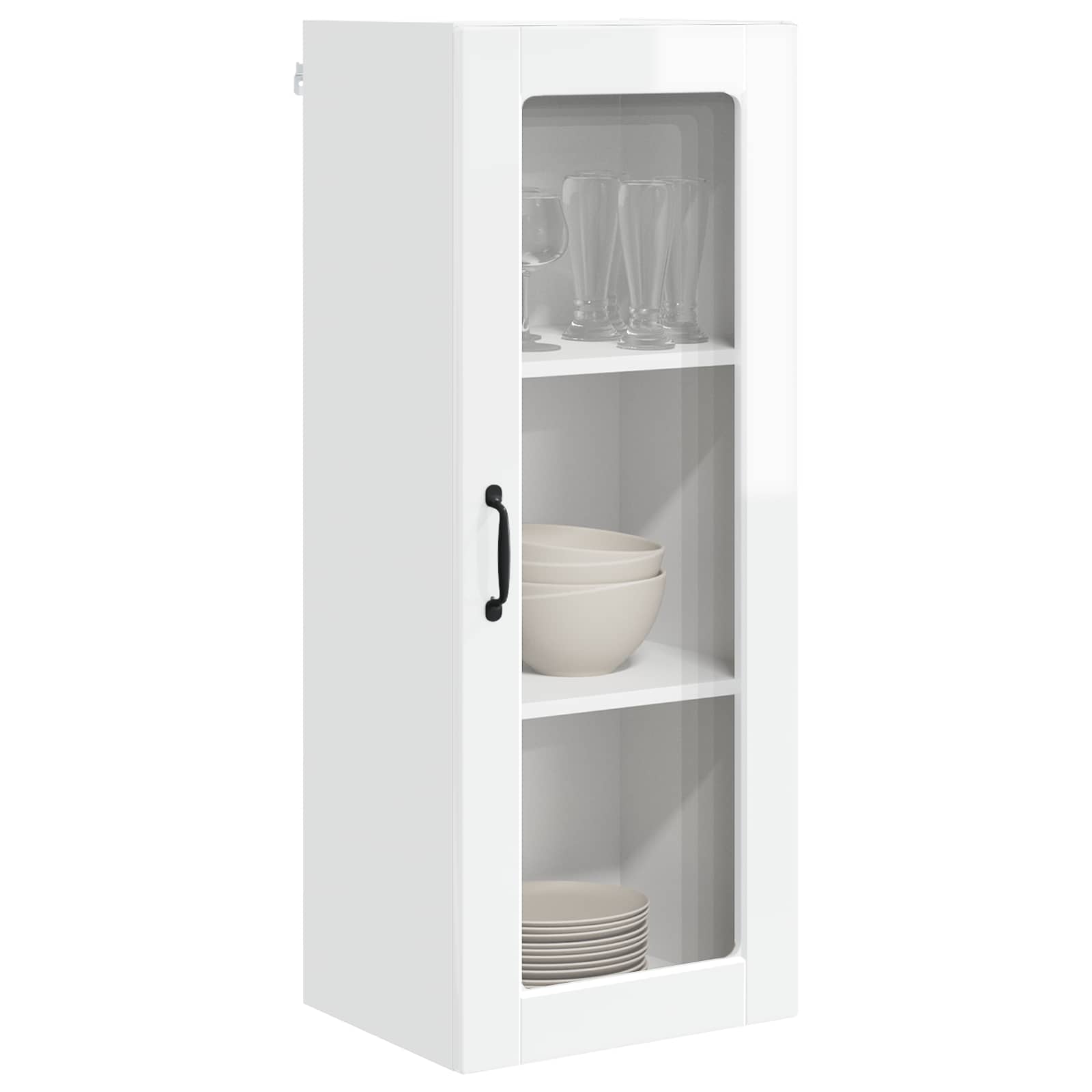 Mobile da cucina con lo scaffale-Armadio da cucina Bianco Lucido 40 x 31 x 100 cm 557783