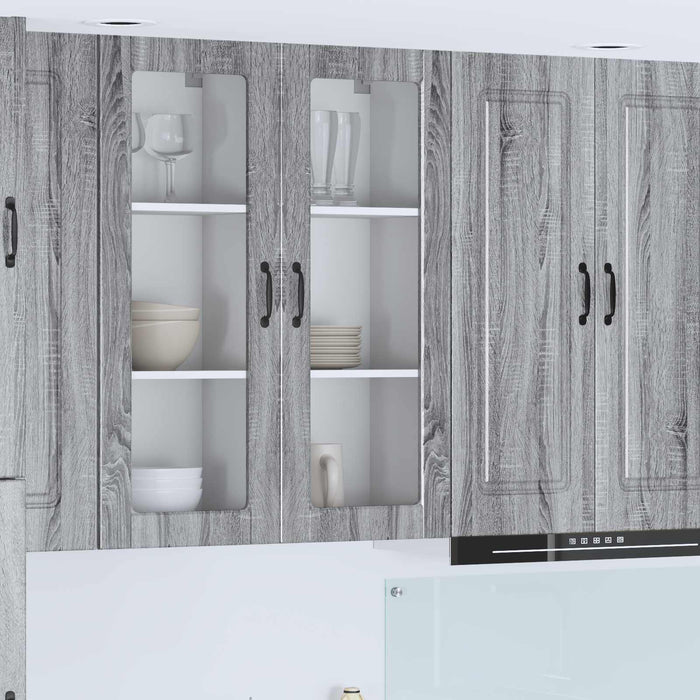 Pensile cucina-Mobile Cucina da Parete Grigio Sonoma 40 x 31 x 100 cm Legno multistrato