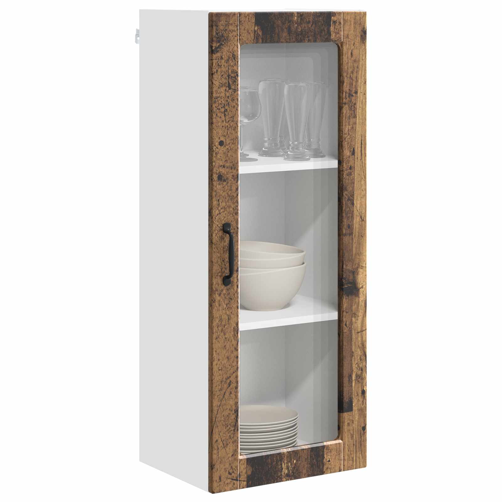 Mobile da cucina con lo scaffale-Armadio da cucina Legno vecchio 40 x 31 x 100 cm 446791