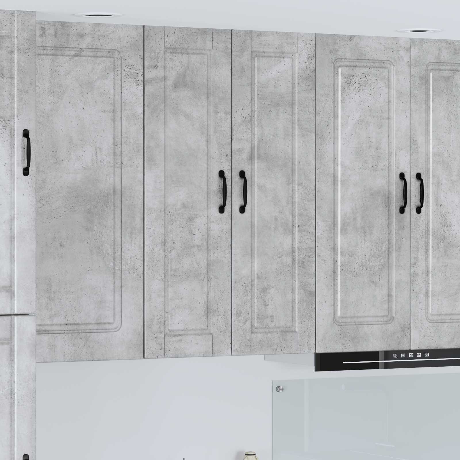 Mobile da cucina con porta-Armadio da cucina Grigio cemento 30 x 31 x 100 cm