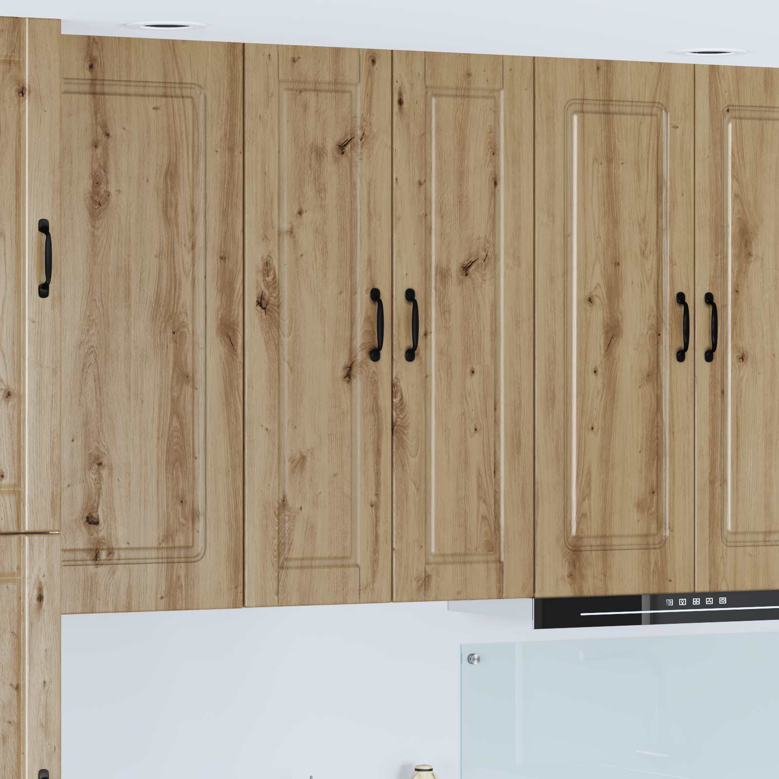 Mobile da cucina con porta-Armadio da cucina Rovere artigianale 30 x 31 x 100 cm