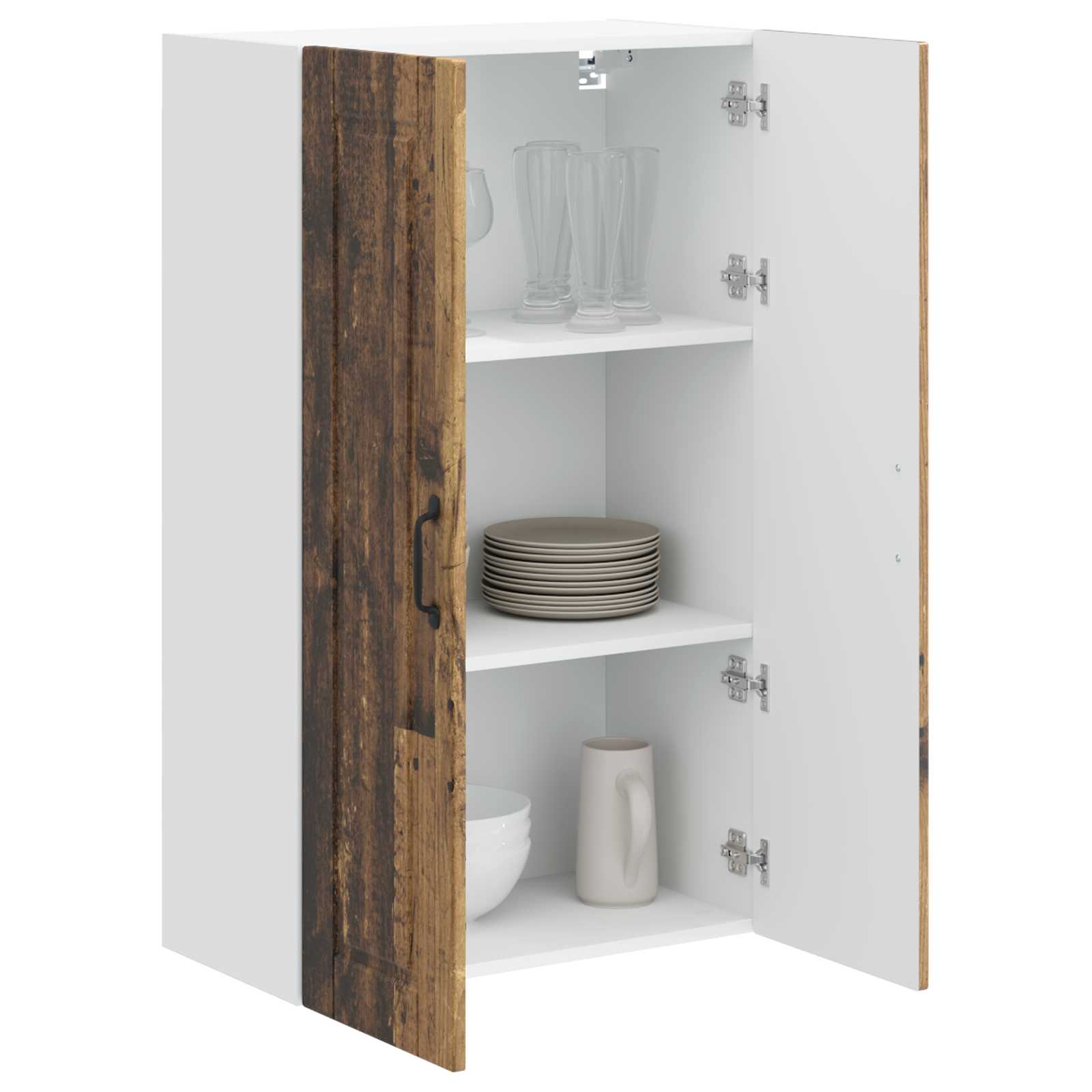 Mobile da cucina con lo scaffale-Armadio da cucina Legno vecchio 60 x 31 x 100 cm 755104