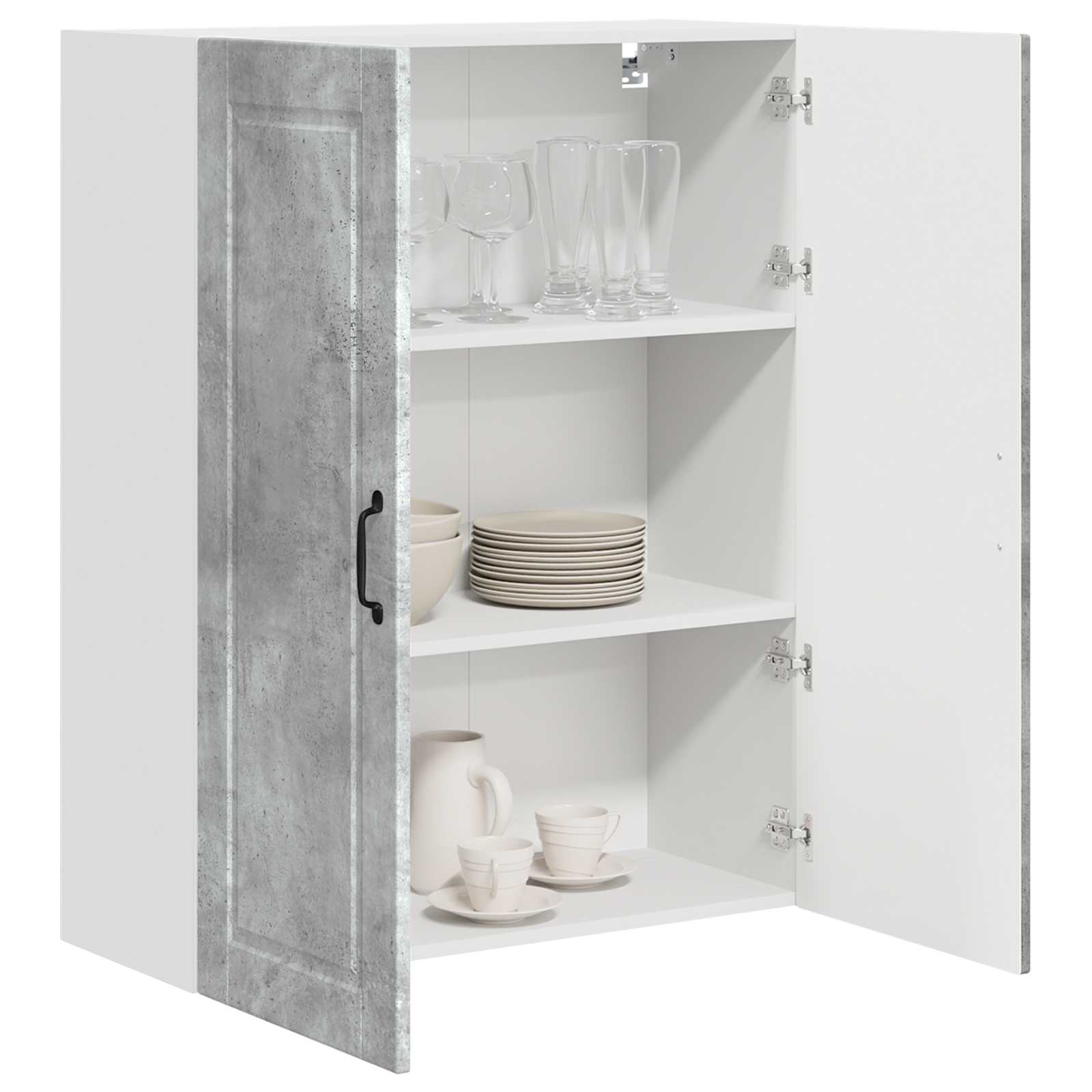 Mobile da cucina con porta Grigio cemento 80 x 31 x 100 cm 885498
