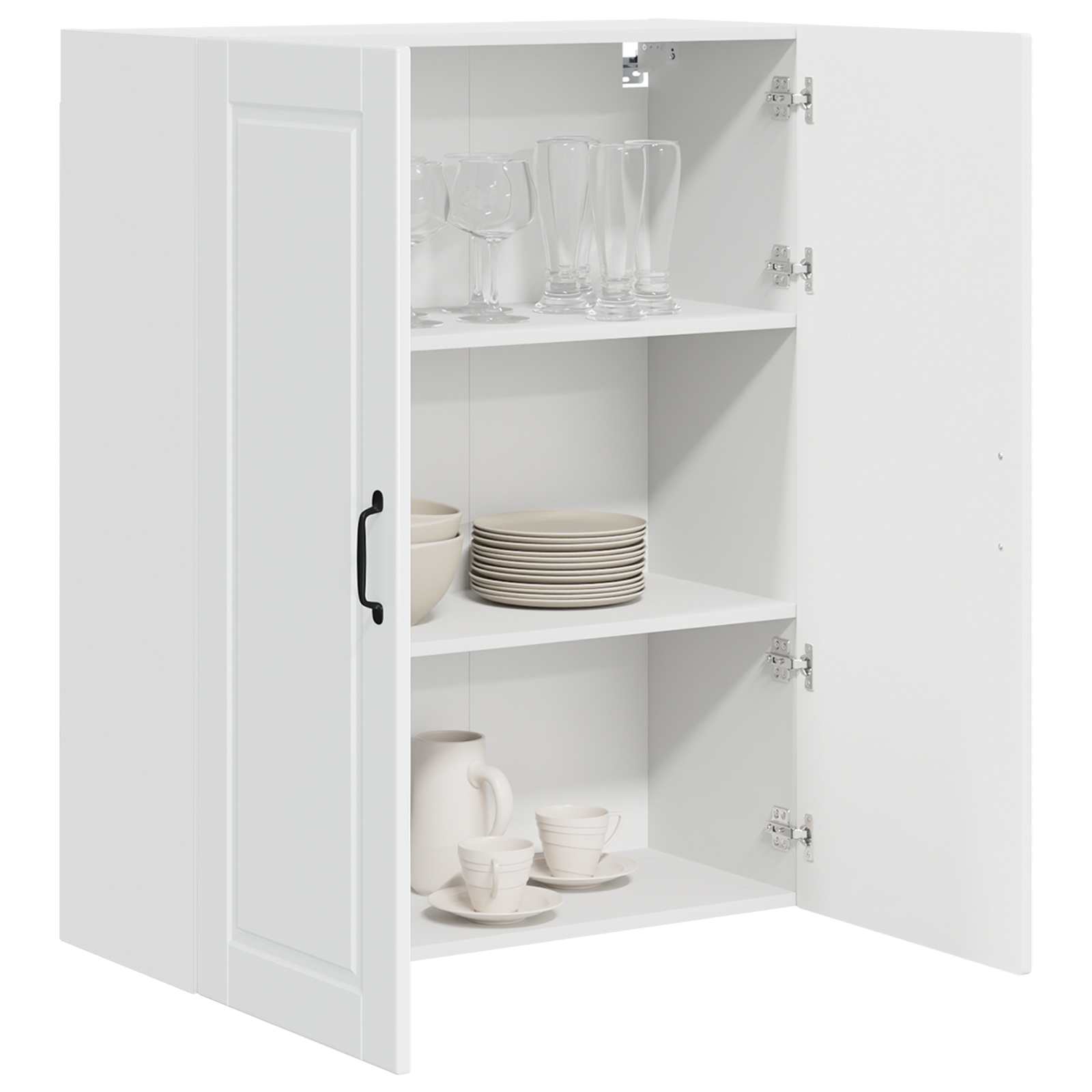 Mobile da cucina con lo scaffale Bianco Lucido 80 x 31 x 100 cm 885499