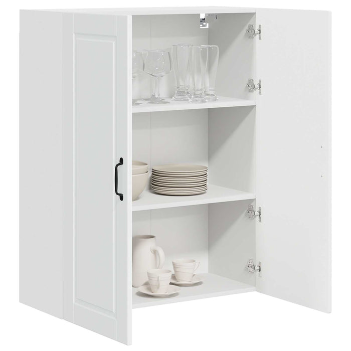 Mobile da cucina con lo scaffale-Armadio da cucina Bianco Lucido 80 x 31 x 100 cm 687527