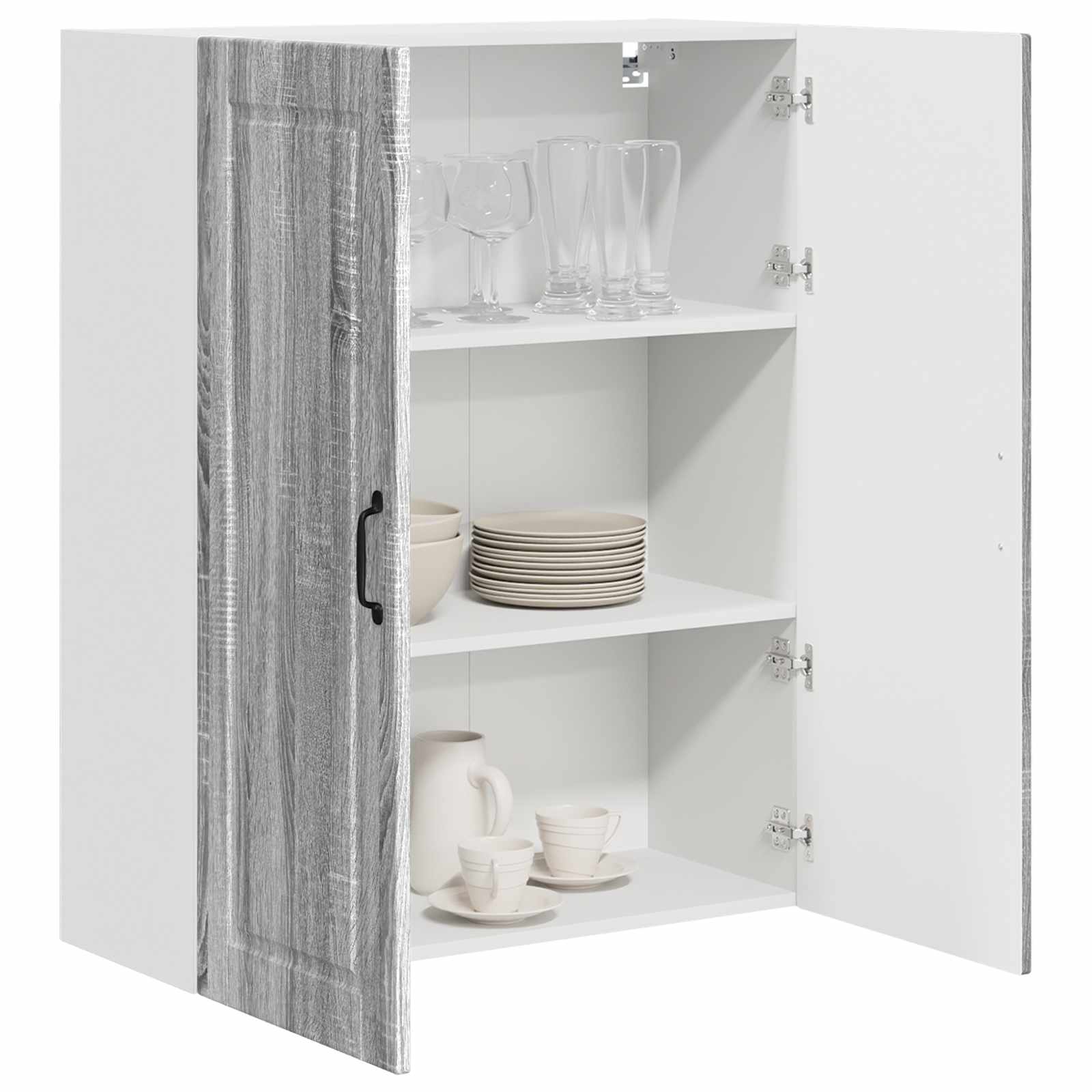 Mobile da cucina con lo scaffale Grigio Sonoma 80 x 31 x 100 cm 885501