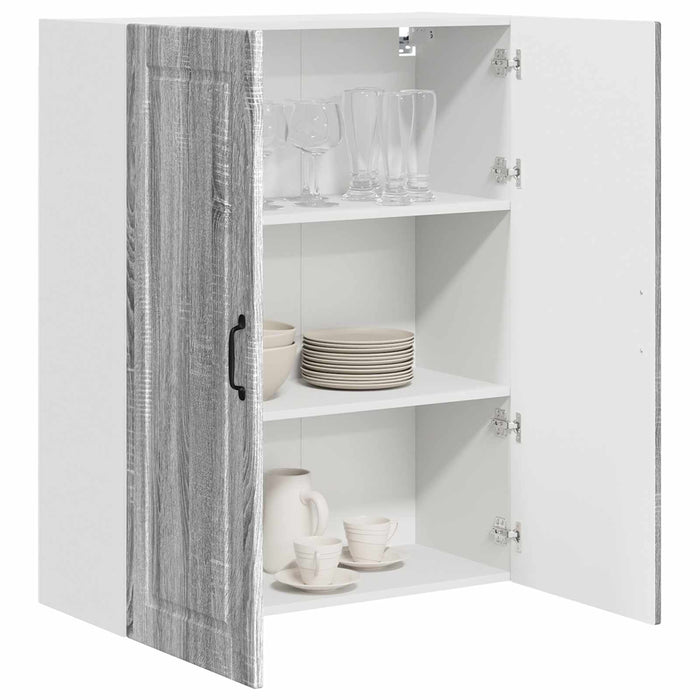 Mobile da cucina con lo scaffale Grigio Sonoma 80 x 31 x 100 cm 885501