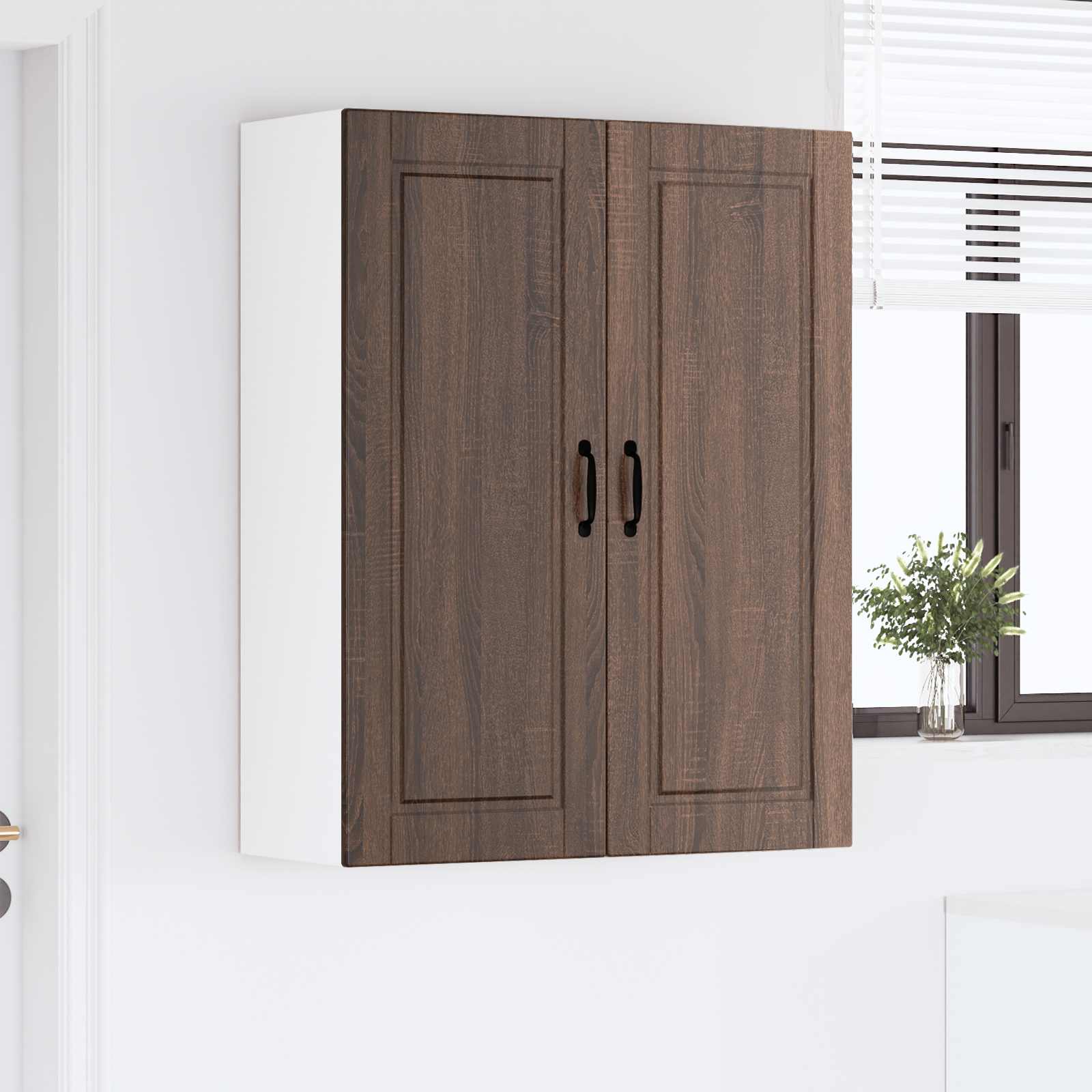 Mobile da cucina con porta Rovere Marrone 80 x 31 x 100 cm 885502