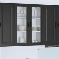 Mobile da cucina-Armadio da cucina Nero 80 x 31 x 100 cm Legno multistrato 842788