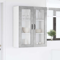 Pensile cucina con lo scaffale Grigio cemento 80 x 31 x 100 cm 885508