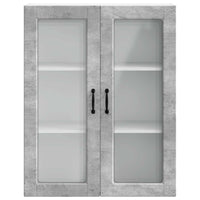 Pensile cucina con lo scaffale Grigio cemento 80 x 31 x 100 cm 885508