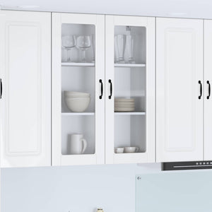 Mobile da cucina con lo scaffale Bianco Lucido 80 x 31 x 100 cm 885509