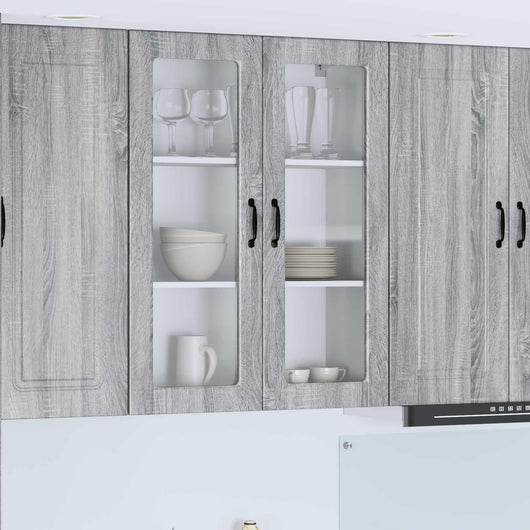 Mobile da cucina con lo scaffale Grigio Sonoma 80 x 31 x 100 cm 885511