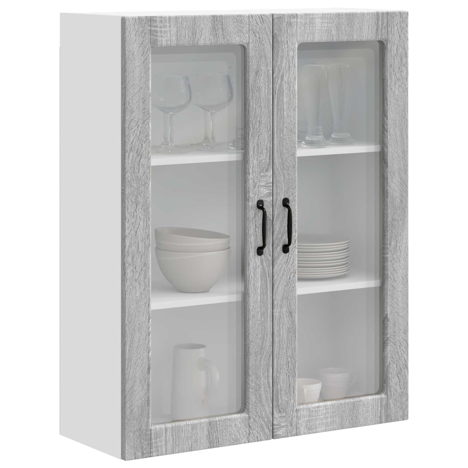 Mobile da cucina con lo scaffale Grigio Sonoma 80 x 31 x 100 cm 885511