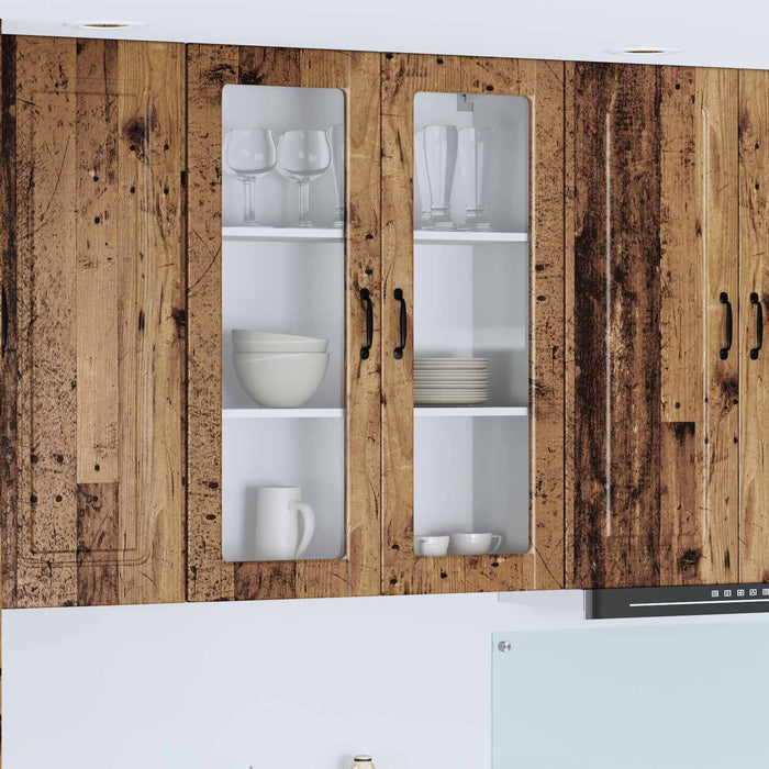 Mobile da cucina con lo scaffale-Armadio da cucina Legno vecchio 80 x 31 x 100 cm 508594