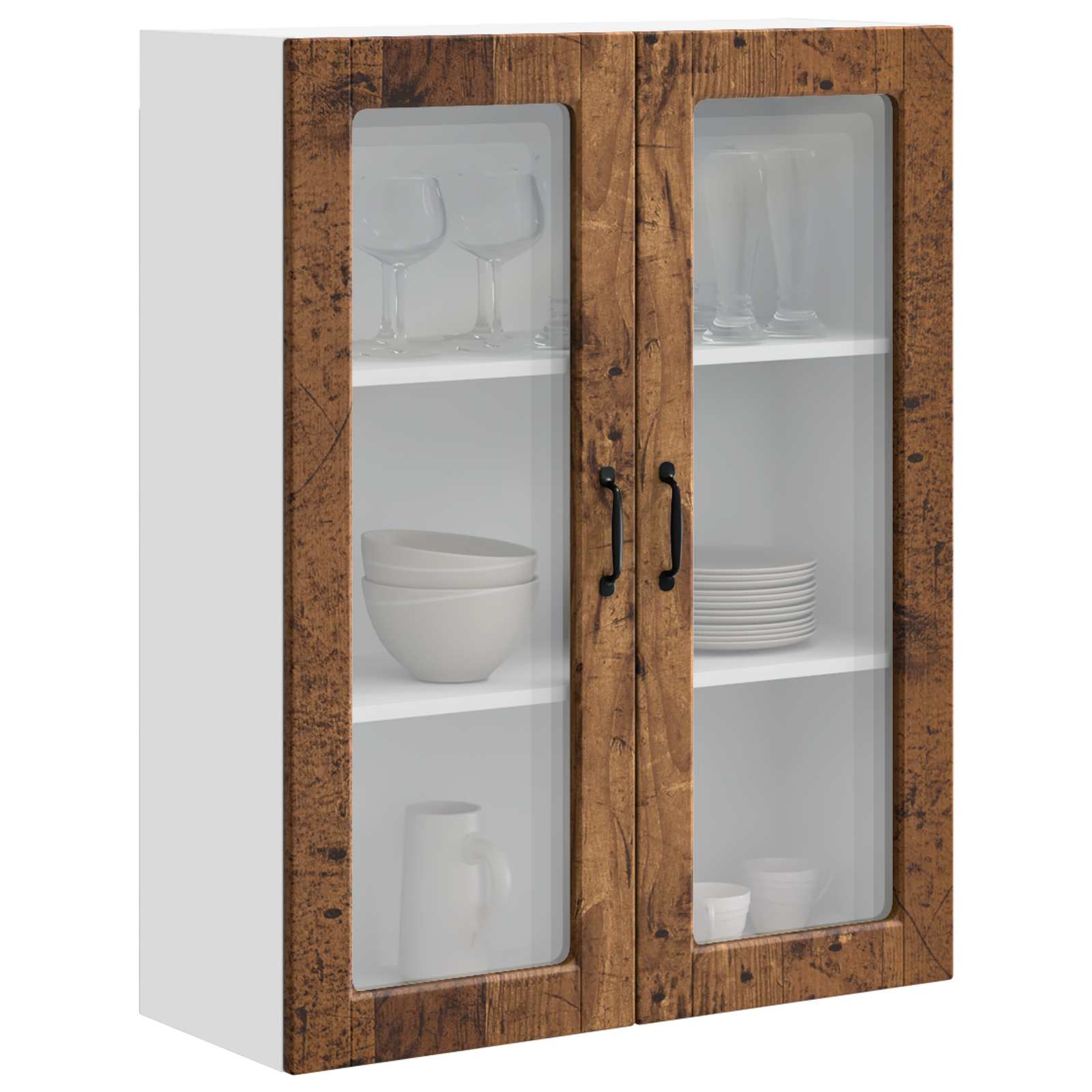 Mobile da cucina con lo scaffale-Armadio da cucina Legno vecchio 80 x 31 x 100 cm 508594