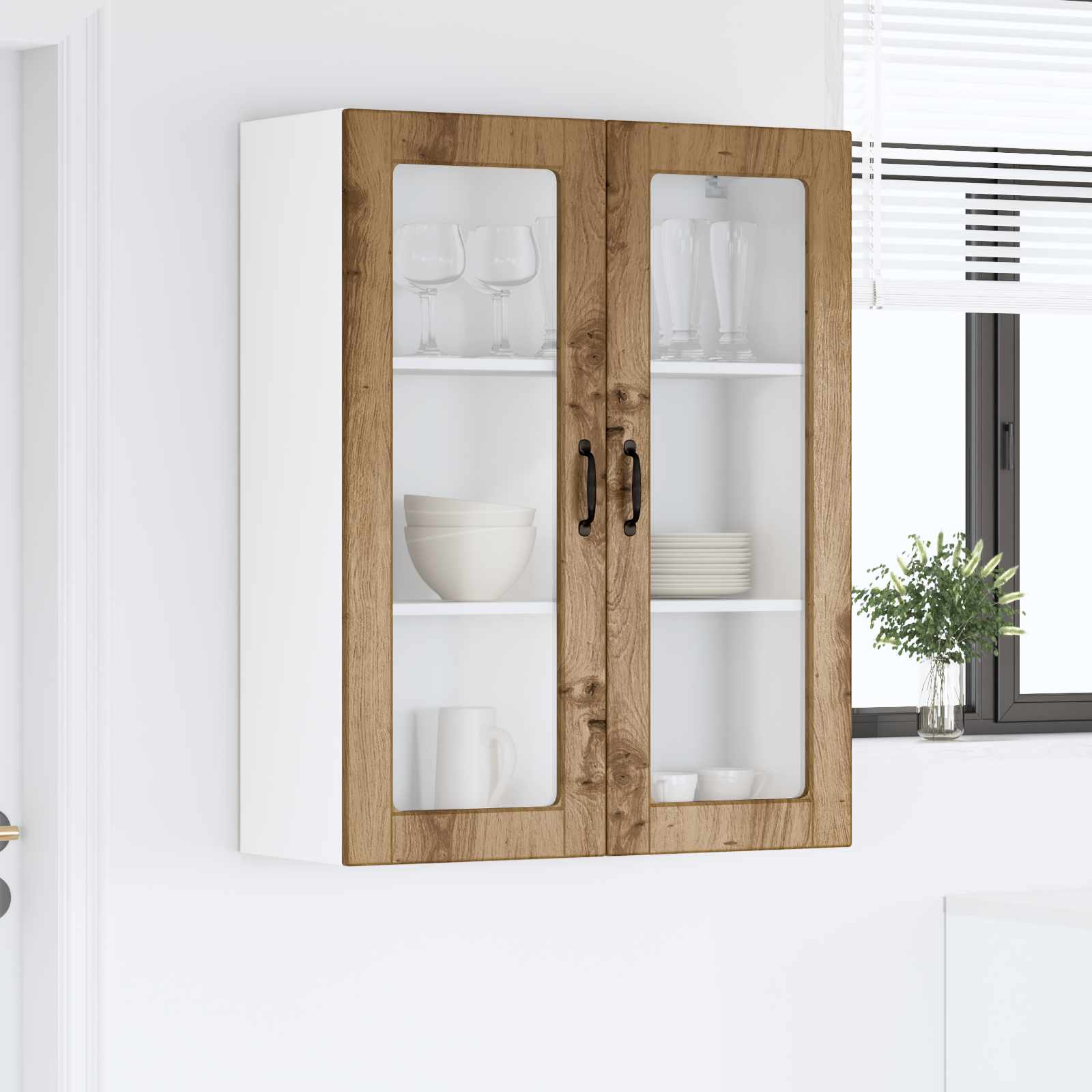 Mobile da cucina con porta Rovere artigianale 80 x 31 x 100 cm 885514