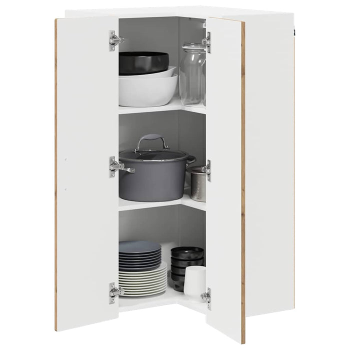 Mobile da cucina con porta-Armadio da cucina Rovere artigianale 57 x 57 x 100 cm